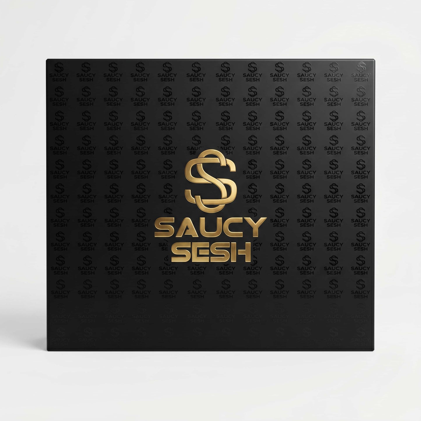 Party Gift Box - Premium Black & Gold Party Hamper (34x30x12cm)