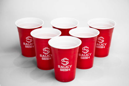 Saucy Sesh Reusable Beer Pong Set