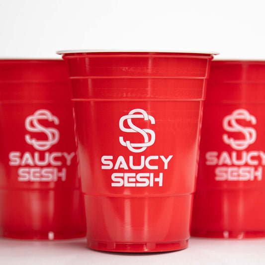 Saucy Sesh Reusable Beer Pong Set