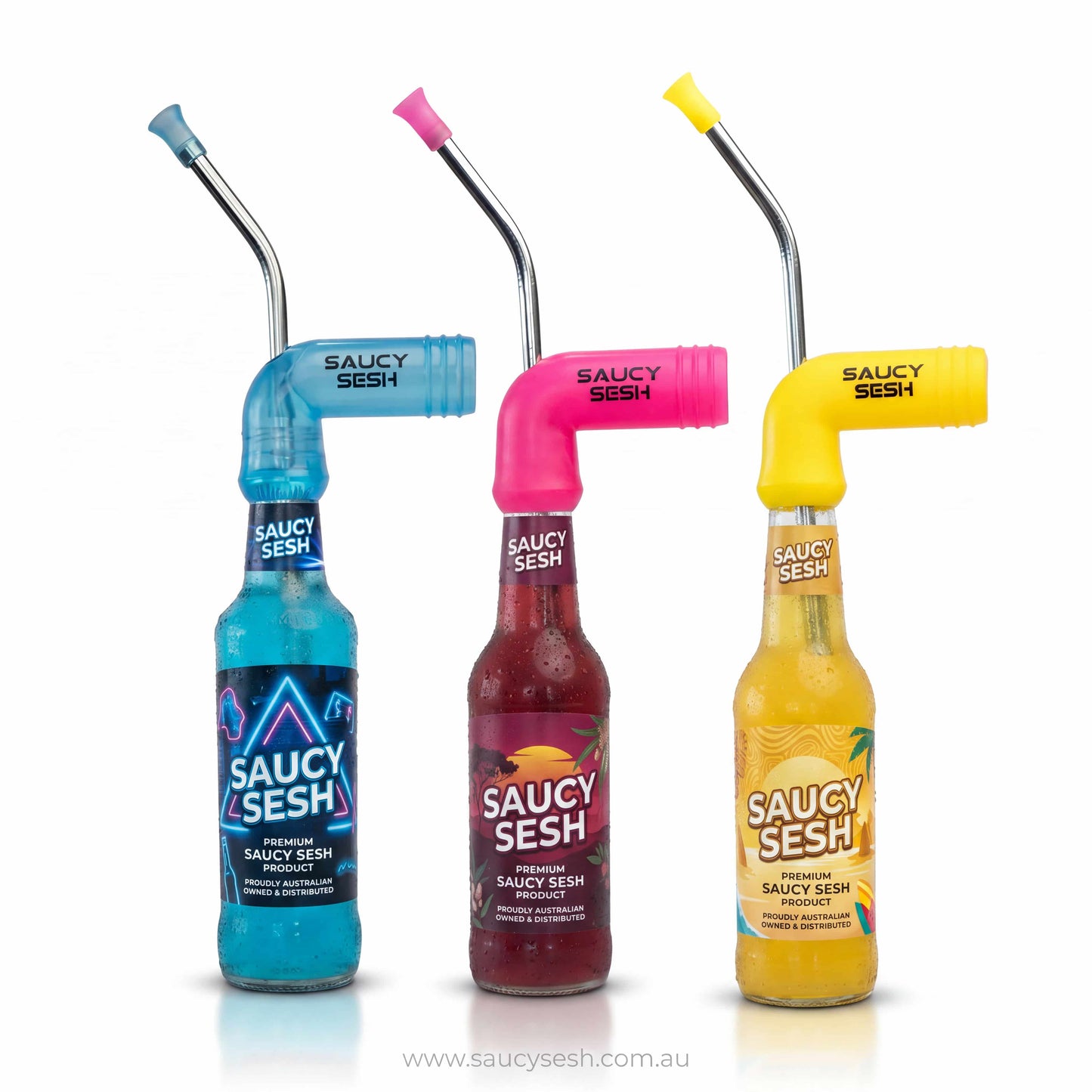 Saucy Sesh OG Beer Snorkel - 3 Pack