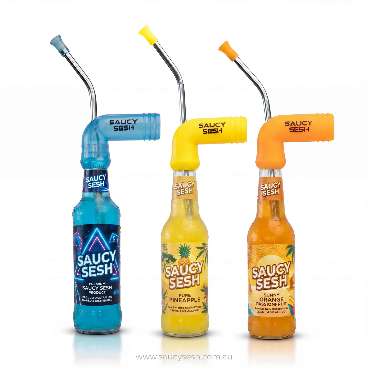Saucy Sesh OG Beer Snorkel - 3 Pack